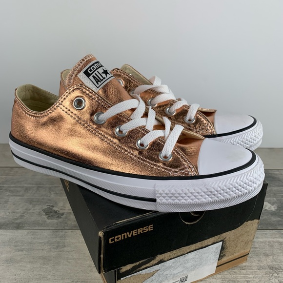 shiny gold converse